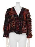 [GREED]MALHIA FRINGE Short V-neck Blouse/OTHER