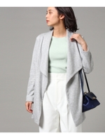 [L]【洗える】ソフトロングジャケット/ライトグレー(011)