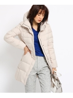 [L]タフタフーデットダウンコート/ライトベージュ(051)