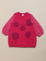 [baby]ドロップショルダーコクーンシルエットワンピース/ピンク