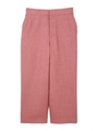 [ウォッシャブル] リネンライクストレッチパンツ/ピンク(090)