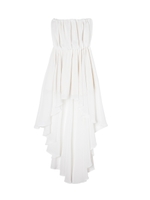 back long blousing bare tops/WHITE