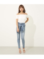 bind SLV H／W DENIMアンクルパギンス/L/BLU1