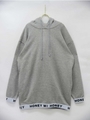 elastic logo hoodie/gray