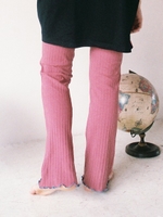 rib pants/PINK