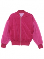 tullesleeve reversible blouson/pink