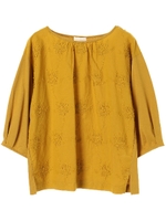 ・3D刺繍プルオーバー/マスタード