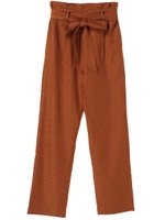 ・ウエストフリルパンツ/ライトブラウン