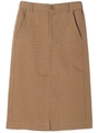 ・ツイルナロースカート/ベージュ