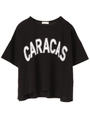 ・ロゴBIGリメイクTシャツ/ブラック