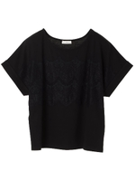 ・ワイドレースカットプルオーバー/ブラック