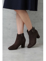 ｜ｏｔｏｎａＭＵＳＥ　１２月号掲載｜サイドバックルショートブーツ/ブラウン(050)