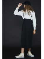 《BLANCHIC》サロペットスカート/ブラック(010)