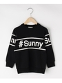 「150cmまで」SUNNYロゴトレーナー/ブラック(019)