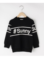 「150cmまで」SUNNYロゴトレーナー/ブラック(019)