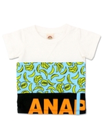 【ANAP KIDS】フルーツ柄切替Tシャツ/ホワイト(001)