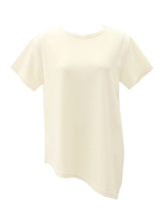 【ANAP】エンボス加工アシンメトリー半袖トップス【別売りSETUP】/ホワイト(001)