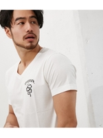 【AZUL BY MOUSSY】LOVE SICK Vネック半袖T/WHT