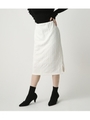 【AZUL BY MOUSSY】TRフクレジャガードタイトミディスカート/O/WHT