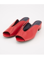 【AZUL BY MOUSSY】オープントゥカラーサンダル/RED