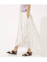 【AZUL BY MOUSSY】カラフルストライプロングスカート/柄WHT