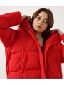 【AZUL BY MOUSSY】コクーンショート中綿コート 【MOOK48掲載 98005】/RED