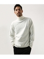 【AZUL BY MOUSSY】ジャガードカモタートルネックプルオーバー/WHT