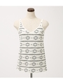 【AZUL BY MOUSSY】ネイティブ柄TANK/柄WHT