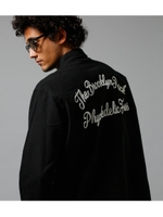 【AZUL BY MOUSSY】ネル起毛オックスバック刺繍長袖シャツ/BLK