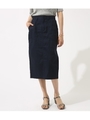 【AZUL BY MOUSSY】パッチポケットタイトスカート/NVY
