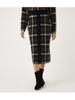 【AZUL BY MOUSSY】フロントボタンニットスカート/柄NVY