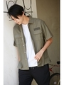 【AZUL BY MOUSSY】ミリタリー開襟シャツ/KHA