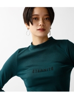 【AZUL BY MOUSSY】ロゴハイネック長袖プルオーバー/GRN