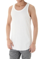 【AZUL BY MOUSSY】抗菌加工ロング切替タンクトップ/WHT