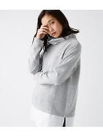 【AZUL BY MOUSSY】裾シャツドッキングタートルネックプルオーバー/T.GRY