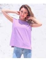 【CHILLE】シンプルタンクトップ/パープル(022)