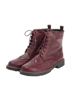 【F i.n.t】ウイングチップワークブーツ/BORDEAUX