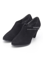 【REZOY】LOWヒールブーティ/ブラックスエード