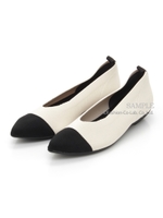 【REZOY】ニットフラットシューズ/ベージュコンビ