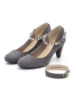 【Rew de Rew】★3WAY★ストラップ付パンプス（8R18-PA05）/グレー