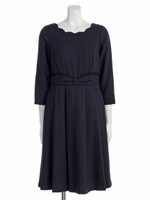 【Rew de Rew】ウエストリボンワンピース（8R05-11084）/ネイビー