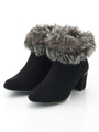 【Rew de Rew】ファー付ブーツ（8R18-BT04）/グレークロ