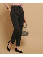 【WEB・一部店舗限定】Supreme.La.La.リボンストレッチパンツ/ブラック(219)