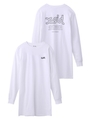 【WEB限定】X-GIRL WORDS L/S TEE DRESS/ホワイト