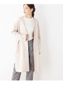 【WEB限定】フェイクスエードコクーンコート/ライトベージュ(851)