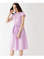 【WEB限定プライス】比翼シャツワンピース/ライトパープル(081)
