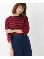 【WEB限定販売】Champion ボーダープルオーバー/レッド(342)