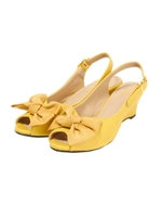 【an another angelus】クロコ型押しサンダル/YELLOW