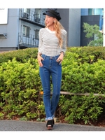 【anap mimpi】センターラインデニムスキニーパンツ/インディゴ(021)