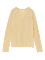 【emmi atelier】Vネックカーデ/YEL